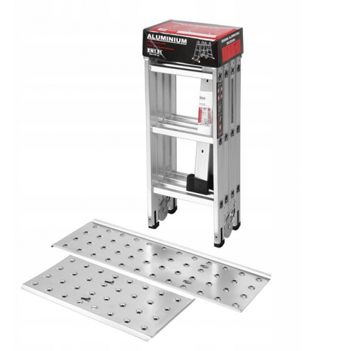 Alumīnija kāpnes ar platformu 4x3 / 346 cm no Kraft&Dele  (KD4070)