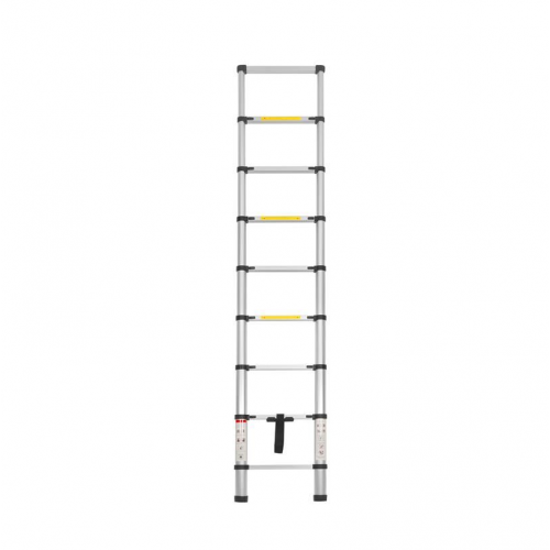 Alumīnija kāpnes, 8 pakāpieni,2,6 m,maksimālais celtspēja 150 kg no Kraft&Dele (KD4072)