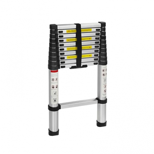 Alumīnija kāpnes, 10 pakāpieni, 3,2 m, maksimālais celtspēja 150 kg no Kraft&Dele (KD4073)