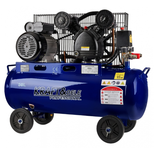 Eļļas kompresors 50L 480L/min 2.8kW 230V 2 virzuļi vienfāzes no Kraft&dele (KD4075)