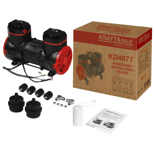 Bezeļļas gaisa kompresors 1300 W 220 l/min 8 bāri 230 V / 50 Hz no Kraft&dele (KD4077)