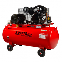 Eļļas kompresors 270L 400V 2 virzuļi 820 l/min 5,5 KW 7,5 ZS Kraft&dele (KD409)