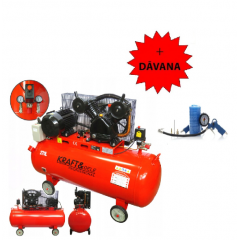 Eļļas kompresors 270L 400V 2 virzuļi 820 l/min 5,5 KW 7,5 ZS Kraft&dele (KD409)