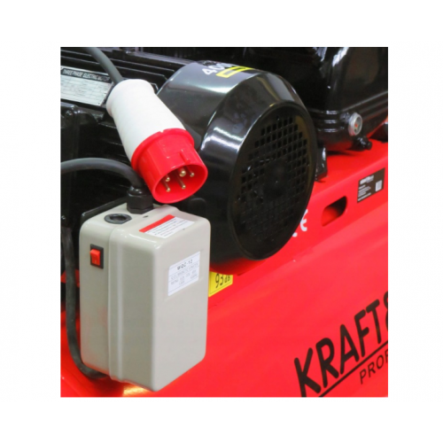 Eļļas kompresors 270L 400V 2 virzuļi 820 l/min 5,5 KW 7,5 ZS Kraft&dele (KD409)