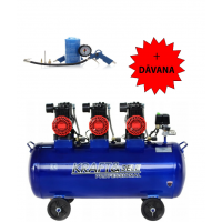 Bezeļļas kompresors 00 l, 230 V, 6000 W, 660 l/min, 6 kW + digitāla gaisa pistole Kraft&dele (KD4094)