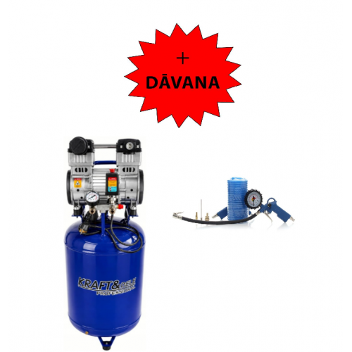 Vertikālais bezeļļas kompresors 100l 2200W 10 bāri 230V/50 Hz no Kraft&dele (KD4097)