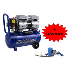 Gaisa kompresors 24L 1200W 220L/min 230V/50H + digitāla gaisa pistole Kraft&dele (KD4099)