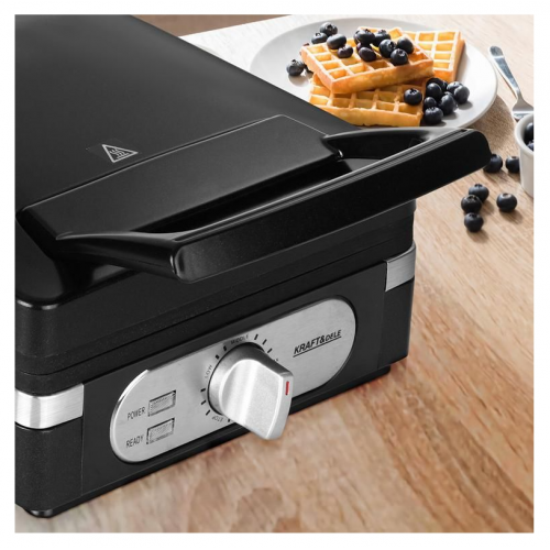 Vafeļu pagatavotājs/panna 2000 W lielām vafelēm no Kraft&Dele (KD4100)