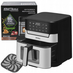 Bezeļļas fritieris ar displeju 2200W , 8L no Kraft&Dele (KD4109)