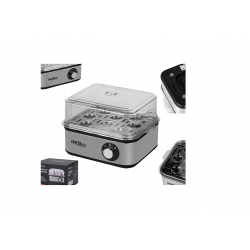 Elektriskā olu vārītāja, pilnībā no stikla, 8 olām, 500 W (KD4118)