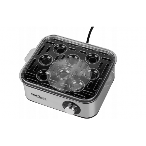 Elektriskā olu vārītāja, pilnībā no stikla, 8 olām, 500 W (KD4118)