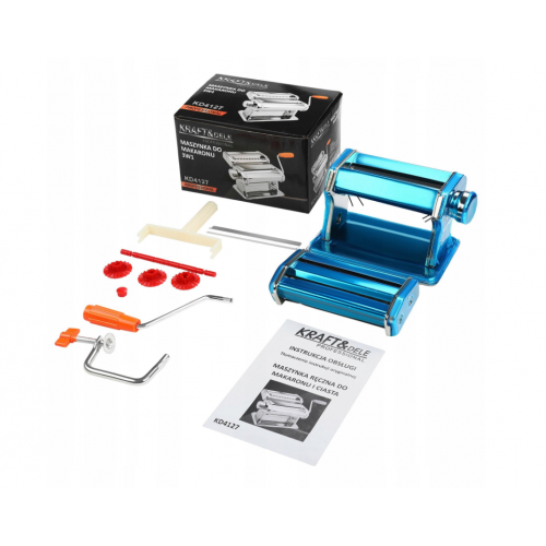 Makaronu mašīna rullēšanai, griešanai, pelmeņu pagatavošanai 3in1 (KD4127)