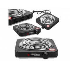 Elektriskā plīts ar spirālveida temperatūras kontroli 1500w no  Kraft&Dele (KD4140)