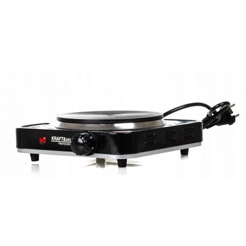 Elektriskā plīts 230V viens deglis 1500W pārnēsājama no Kraft&Dele (KD4165)