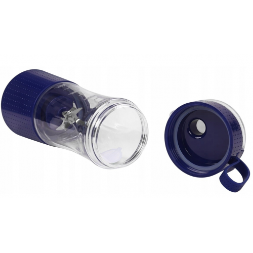 Pārnēsājams bezvadu akumulatora blenderis, zils, USB-C, 380 ml / 2x300 no Kraft&dele (KD4171)