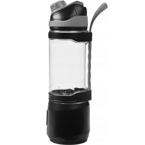 Pārnēsājams bezvadu uzlādējams blenderis, melns, USB-C, 700 ml, 2 x 2500 mAh KRAFT&DELE (KD4176)