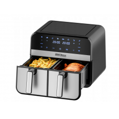 Fritēšanas ierīce bez eļļas ar displeju 9L 2500W divas kameras (KD4180)