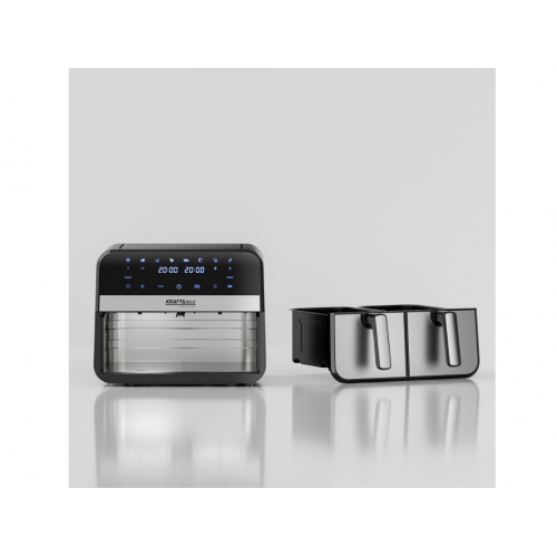 Безмасленная фритюрница с дисплеем 9 Л 2500 Вт две камеры (KD4180)