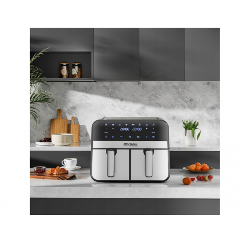 Безмасленная фритюрница с дисплеем 9 Л 2500 Вт две камеры (KD4180)