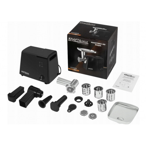 Elektriskā gaļas maļamā mašīna 2200W + piederumi no Kraft&dele (KD4205)