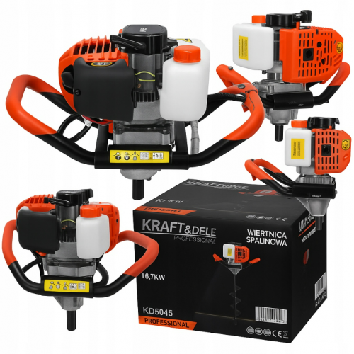 Benzīna urbjmašīna 6,7 kW 68 cm³ Kraft&dele (KD5045)
