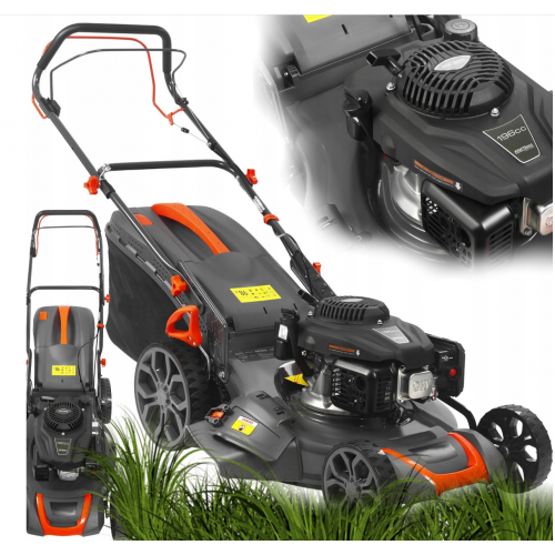 Zāles pļāvējs 51 cm tērauda korpuss 200cc piedziņa 9 km mulčēšana 70l (KD5085)