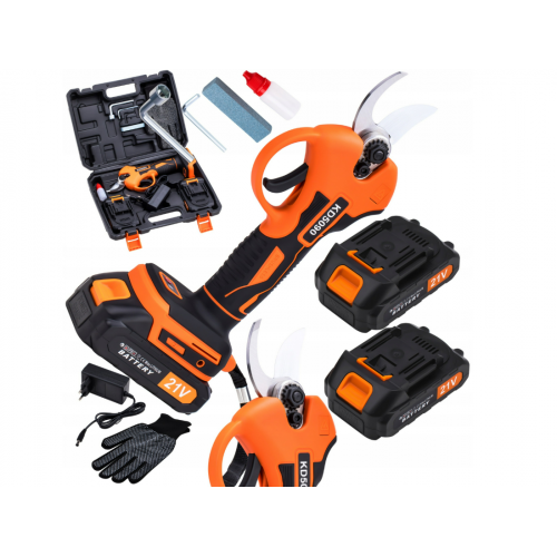 Akumulatora dārza šķēres un sekators zaru apgriešanai 2 gab,21V (KD5090)