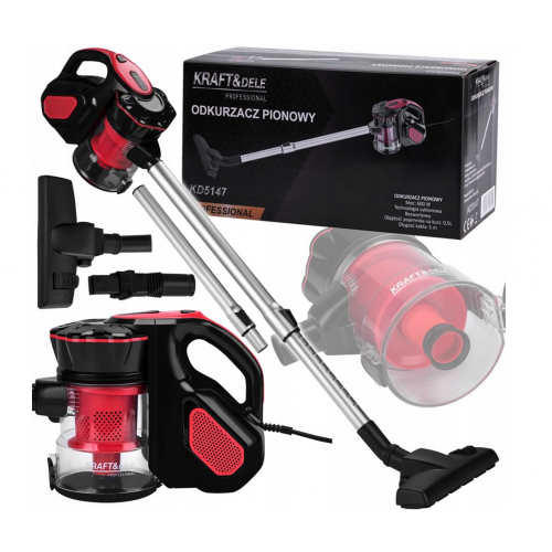 Vertikālais putekļsūcējs 0.5 l 600W no KRAFT&DELE (KD5147)