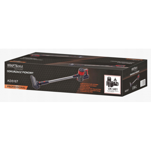 Vertikālais putekļsūcējs 3in1 25,2V no KRAFT&DELE (KD5167)