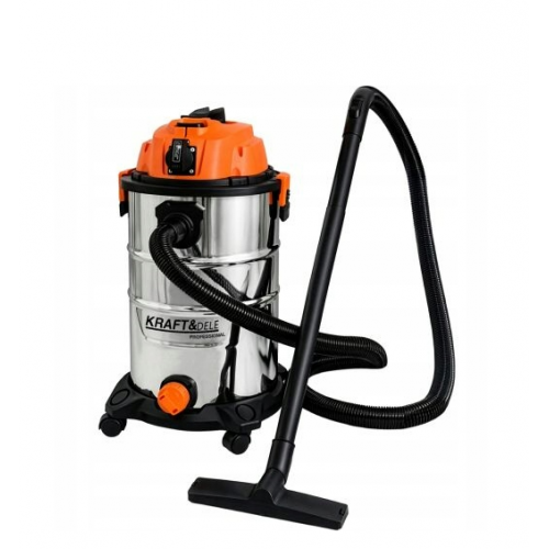 Slapjās/sausās tīrīšanas putekļsūcējs, 30 l, 1500 W nerūsējošais tērauds Kraft&Dele (KD5175)