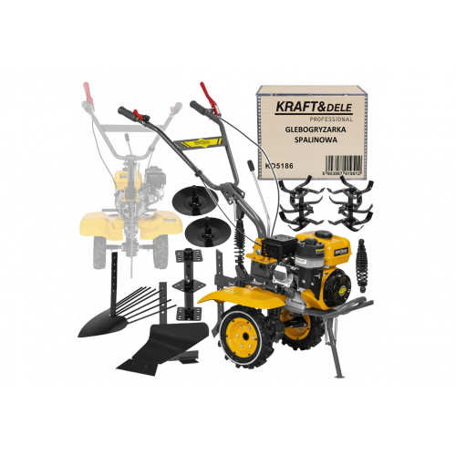 Benzīna kultivators ar piedziņu, 10 ZS, 60 cm, 3600 apgr./min, no Kraft&Dele (KD5186)