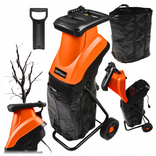 Elektriskais zaru smalcinātājs 3000W 45 mm maiss 40l 230V Kraft&dele (KD5211)