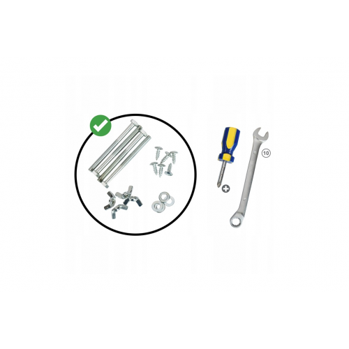 Graudu drupinātājs + statīvs 1100W, 220V, 4 izmēri (KD5218)