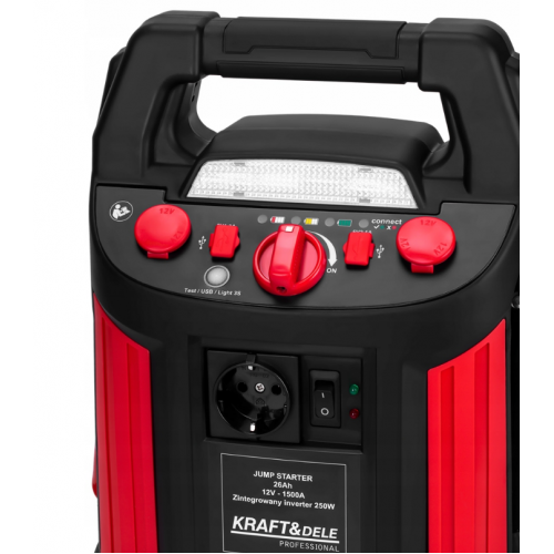 Palaišanas palīgs 1500A ar 230 V invertoru un 11 bar kompresoru Kraft&dele (KD5347)
