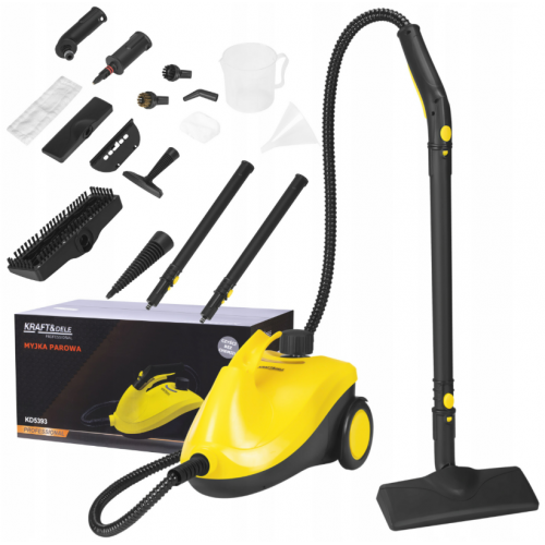 Tvaika tīrītājs, mopa tīrītājs 1800W-2500W 2L + piederumi  komplekts no KRAFT&DELE (KD5393)