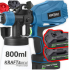 Akumulatora krāsas smidzinātājs 21V 800ml +2 Akumulatora  no Kraft&Dele (KD5481)