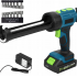 Akumulatora hermētiķa pistole 21V 2500mAh, LED , 95MM/MIN no Kraft&Dele  (KD5482) 