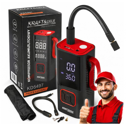Akumulatora kompresors 85W 7800mAh Kraft&dele (KD5497)