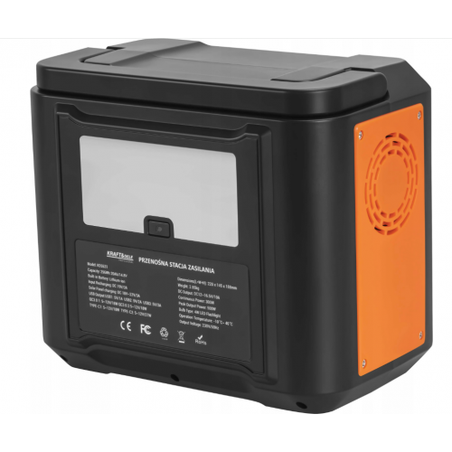 Pārnēsājama ārējā stacija 296WH 14,8W pārējā bankā LED USB-A, USB-C AC DC 500W Kraft&dele (KD5531)