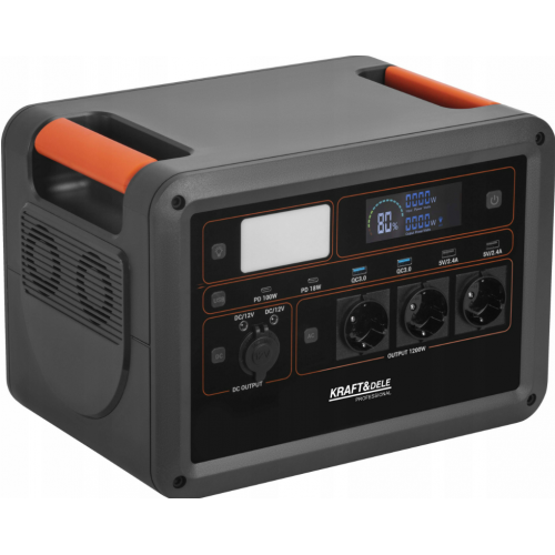 Pārnēsājama elektrostacija 1152Wh / 25.6V Kraft&dele (KD5532)