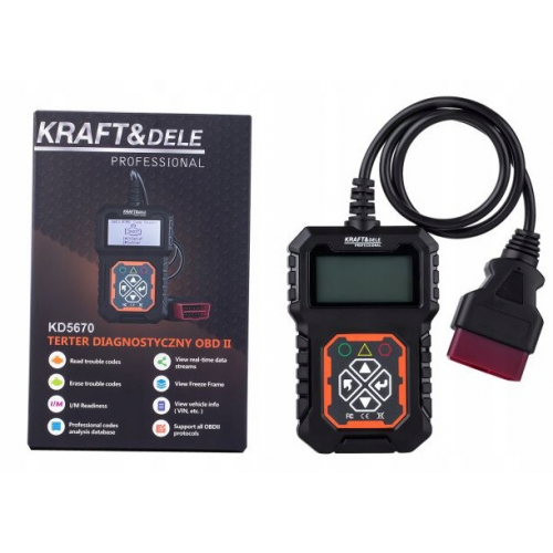 Диагностический сканер OBD II от Kraft&Dele (KD5670)