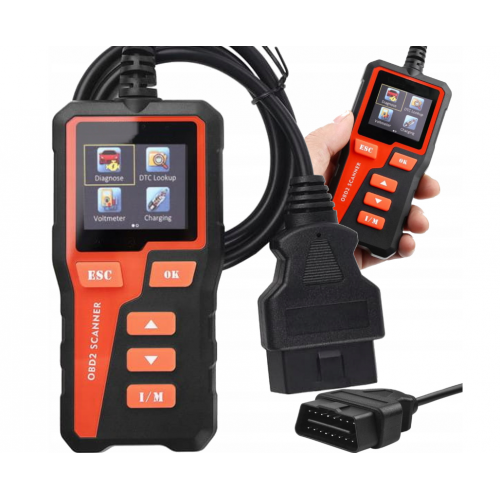 Устройство для диагностики автомобиля  OBD2 , EOBD , LCD от Kraft&Dele (KD5672)