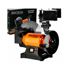 Daudzfunkcionāla galda slīpmašīna 2x akmens/sausā/slapjā slīpēšana 1800W 230V (KD569)