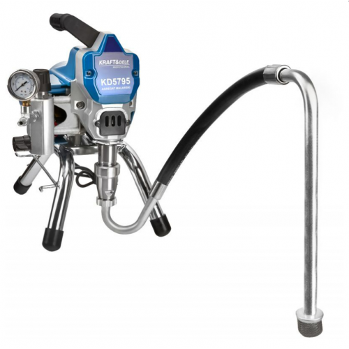 Krāsas pistole hidrodinamiska smidzināšanas pistole 1500W 2,3 l/min uzgalis no Kraft&dele (KD5795)