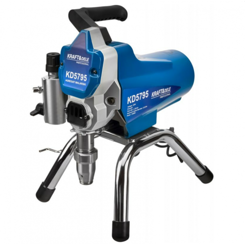 Krāsas pistole hidrodinamiska smidzināšanas pistole 1500W 2,3 l/min uzgalis no Kraft&dele (KD5795)