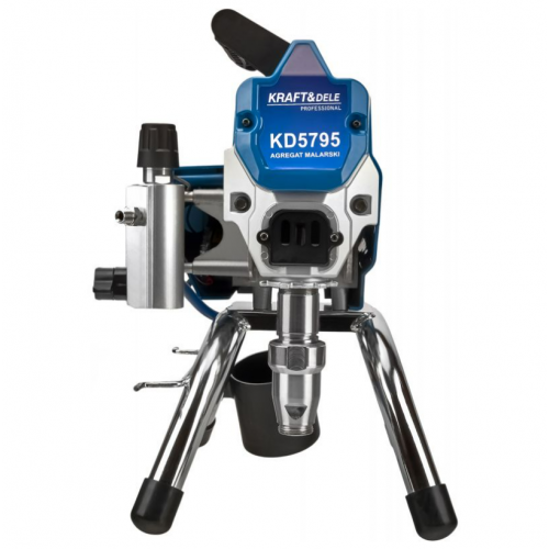 Krāsas pistole hidrodinamiska smidzināšanas pistole 1500W 2,3 l/min uzgalis no Kraft&dele (KD5795)