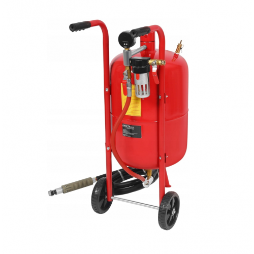 Сифонный пескоструйный аппарат 38л, 4.3 / 7.5 бар + аксессуары от Kraft&dele (KD5854)