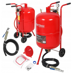 Sifona smilšu strūklas iekārta - tīrītājs 80L, 4,3/7,5 bar + piederumi no Kraft&dele (KD5855)