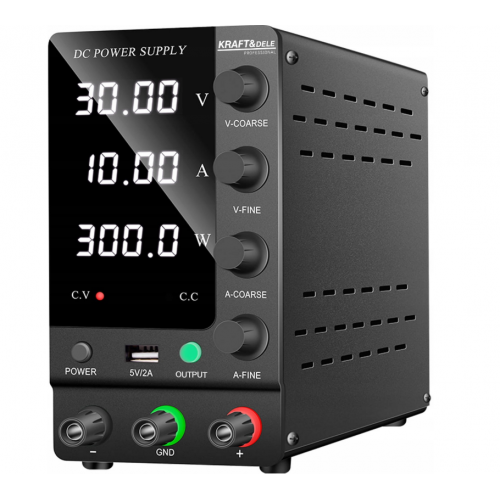 Laboratorijas barošanas bloks 200–240 V 50–60 Hz 20 mV Kraft&dele (KD5871)