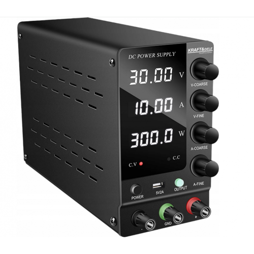 Laboratorijas barošanas bloks 200–240 V 50–60 Hz 20 mV Kraft&dele (KD5871)